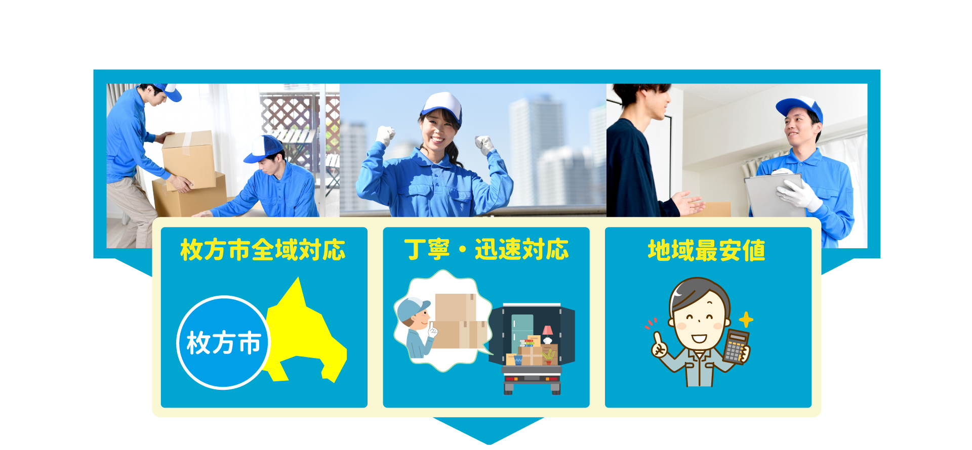 枚方市全域対応・丁寧・迅速対応・地域最安値